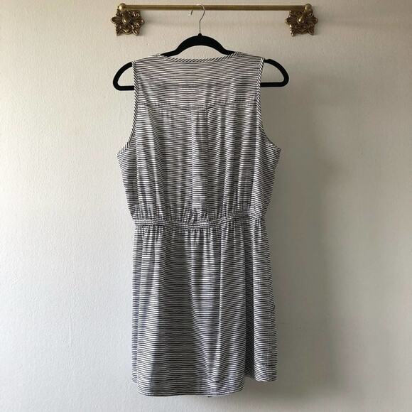 Jack by BB Dakota.Black striped button down dress. - Picture 8 of 11